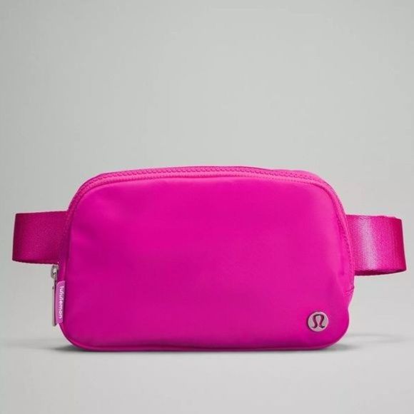 lululemon athletica Handbags - Lululemon Sonic Pink Logo Everywhere Belt Bag Nwt